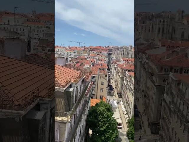 Breathtaking Lisbon view from the Pollux rooftop bar #portugal #lisbon #cityview #lisboncity