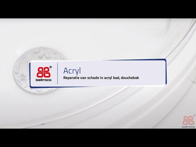 Reparatie van schade in acryl bad, douchebak