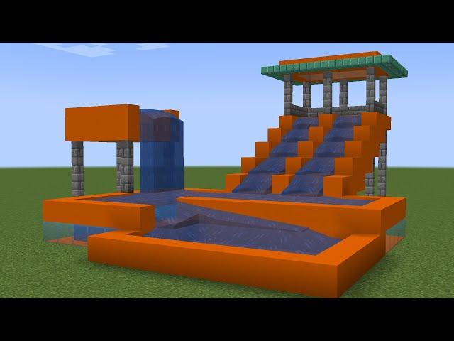 Minecraft - How to build a Cool Water Park