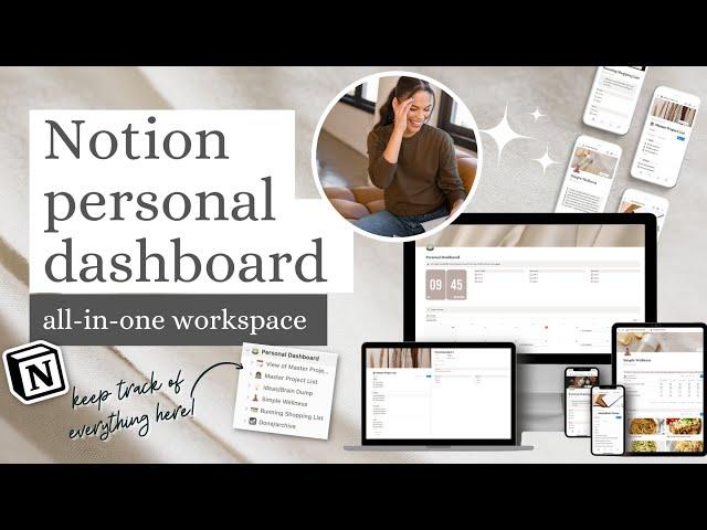 Aesthetic Notion Personal Dashboard Tutorial