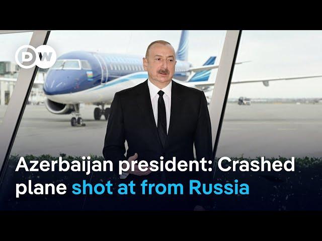 Aliyev accuses Russia of trying to hide cause of plane crash | DW News