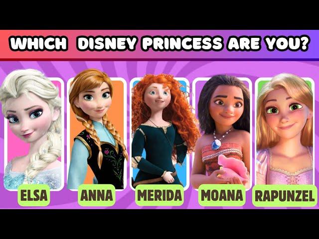 WHICH DISNEY PRINCESS ARE YOU?  | Disney Quiz | Personality Test