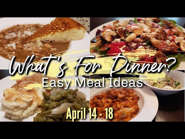 WHAT'S FOR DINNER? | APRIL 14-18 | EASY DINNER IDEAS | MANDY IN THE MAKING