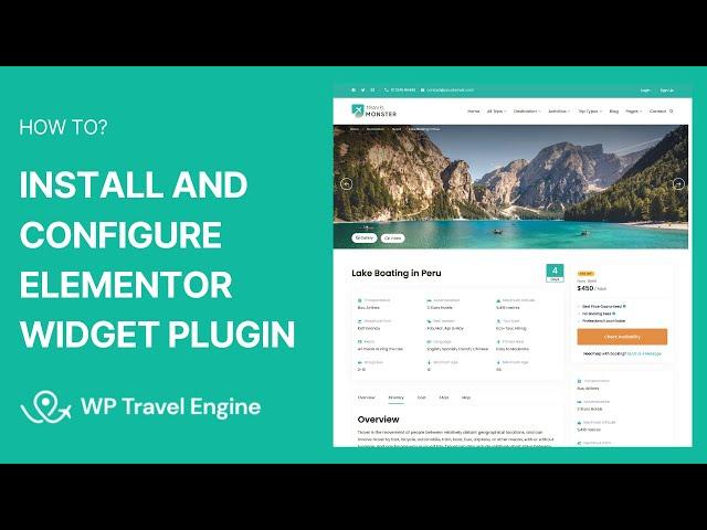 Part 2 - Create a Single Trip Page Using Elementor Widgets Plugin  | WP Travel Engine Tutorial