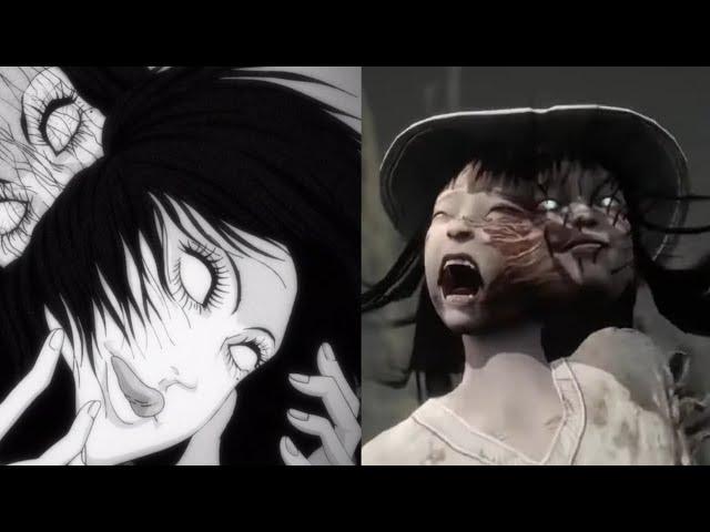 Junji Ito Adaptation vs DBD Collab Comparison