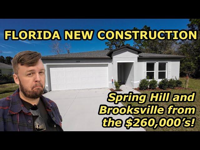 Inside 3 New Construction Florida Homes For Sale from the $290,000's! Spring Hill and Brooksville