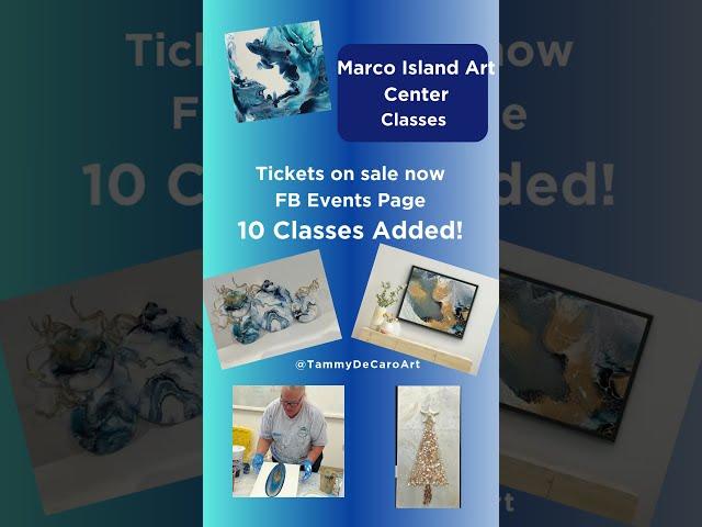 10 Art Classes #marcoisland #resinart #abstractfluidart #artclass @marcoislandcenterfortheart5030