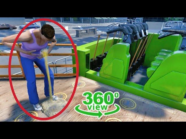 360 video Crazy Thrill Ride Coaster VR Top Spin 4K