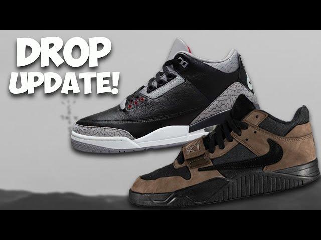 NEW DROP DATE Travis Scott Jumpman Jack Dark Mochas! & Jordan 3 Black Cement EA