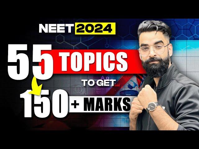 55 Sure Shot Topics to Score 150+ in Chemistry | Wassim bhat