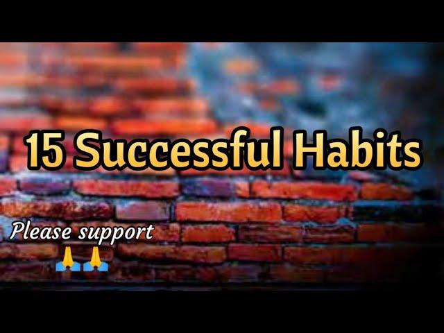 15 Successful Habits | fasttech | #fasttech #youtube