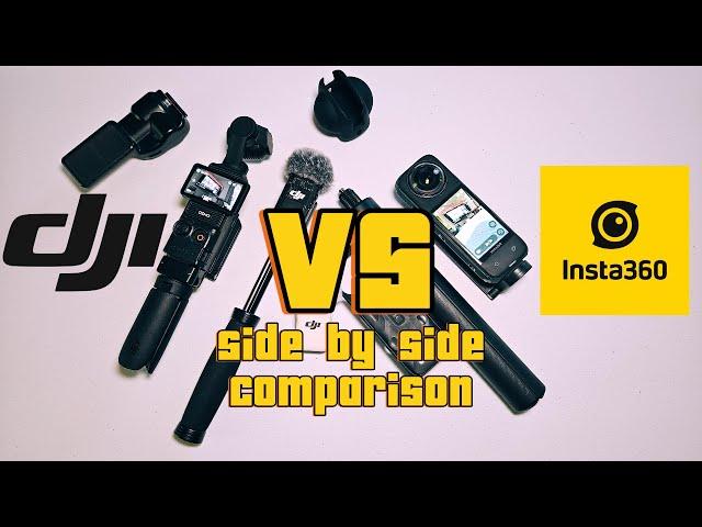 Dji Pocket 3 vs Insta360 x4 Side by side test