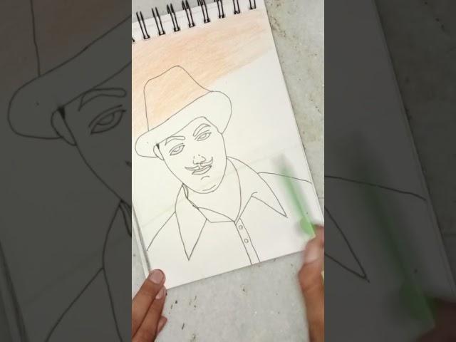 Bhagat Singh drawing||sketch with pratham ||pratham_arts||jay bhagat singh ji||