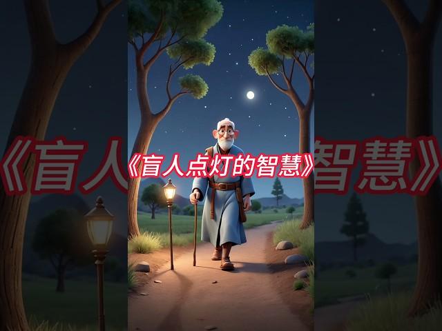 《盲人点灯的智慧》讲述了一个盲人在黑夜里点灯，虽然他自己看不见，却点灯让别人能看到他，以免彼此碰撞。这个故事告诉我们：帮助他人，其实也是在保护自己。