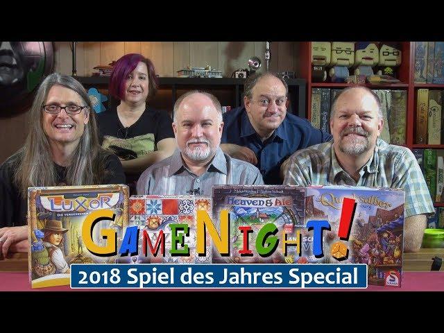 GameNight! 2018 Spiel des Jahres and Kennerspiel des Jahres Special