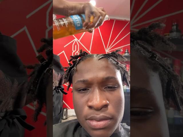 Getting My First Ever Retwist #hair #locs #dreads #hairstyle