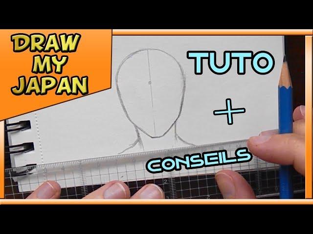 LES BASES POUR DESSINER UN VISAGE DE FACE [TUTO MANGA #1]