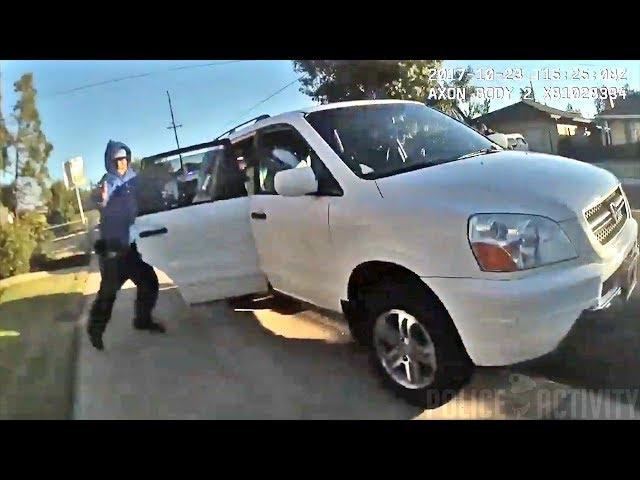 Bodycam Footage of Officer Shooting Armed Suspect in Lodi, California
