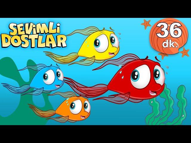 Kırmızı Balık ile Renkleri Öğreniyorum Sevimli Dostlar Bebek Şarkıları | Adisebaba TV Nursery Rhymes