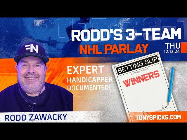 FREE NHL PARLAY Predictions Today, Thursday 12/12/24