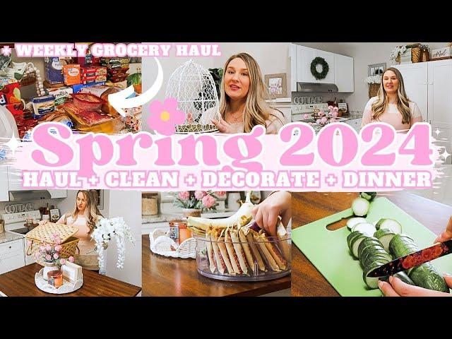 SPRING CLEAN AND DECORATE 2024 | WEEKLY GROCERY HAUL | CLEANING MOTIVATION | DOSSIER | MarieLove