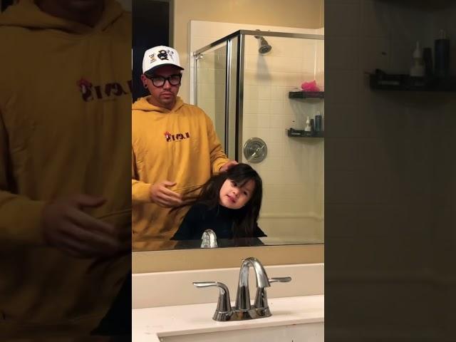 Anytime You Try and Brush Your Child’s Hair #shorts