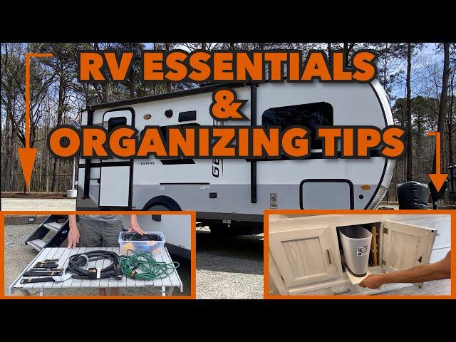 RV Camping Essentials!  Tips for Organizing Them and More Kitchen Storage Mods!