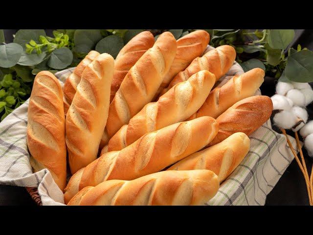 [ENG SUB] Làm Bánh Mì không cần lò quá là dễ, từ nay không cần đi mua nữa | Baguette No Oven Recipe