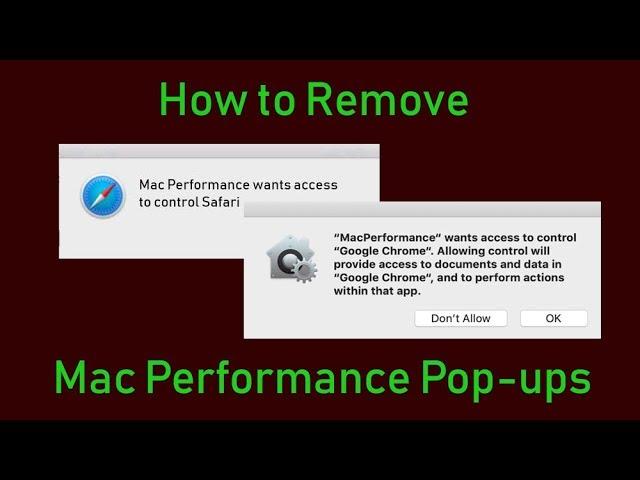 "Mac Performance Wants Access" Virus - Remove It