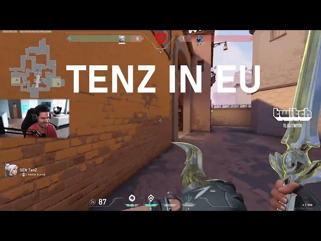 TenZ smurfing in EU ranked