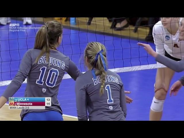 Minnesota vs UCLA 2016 NCAA Volleyball (Set 3)