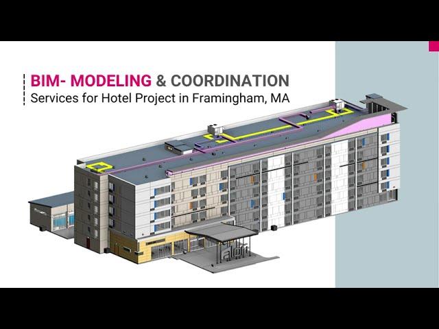 BIM Modeling & Coordination Services for a Hotel in Framingham, MA