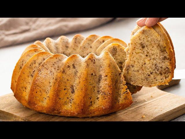 Moist and Fluffy Banana Cake Recipe