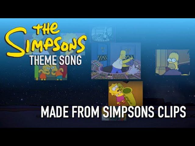 THE SIMPSONS Theme || Made from Simpsons clips