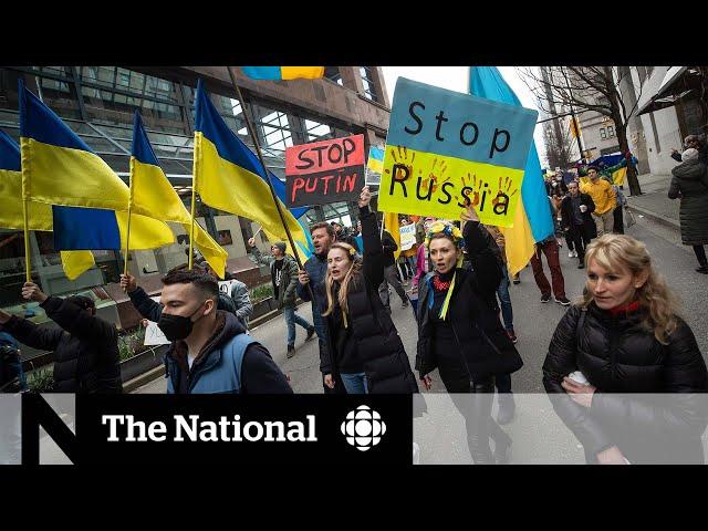 Canadians hold solidarity rallies for Ukraine