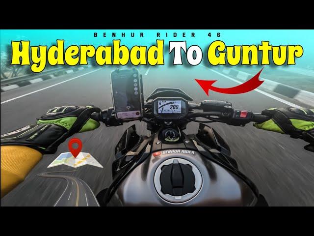 Hyderabad to Guntur . Couple Ride  | Telugu motovlogs | @benhurrider46