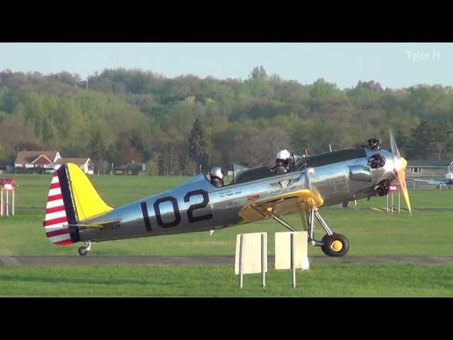 Commemorative Air Force Ryan Aeronautical PT-22 Takeoff & Landing | KSGS