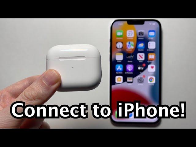 How to Connect AirPods (3rd Gen or ANY) to iPhone & Set Up!