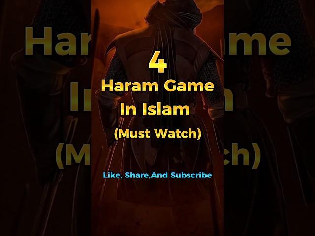 4 Haram Games In Islam | Islamic Videos #edit #trending #shortsfeed #islam #shorts