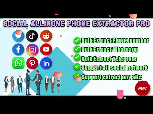 Social AllInOne Phone Extractor Pro #phone#phonenumber#extractphone#extractwhatsapp