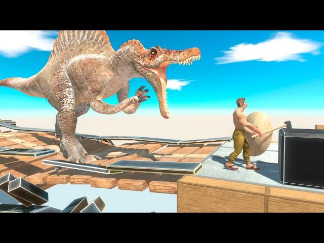 Crush the Bridge or Spinosaurus Will Get You - Animal Revolt Battle Simulator