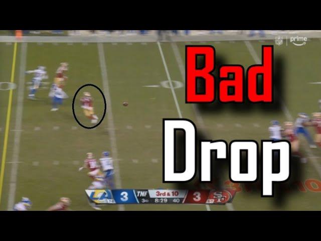 Deebo Samuel drops a critical pass | San Francisco 49ers Vs Los Angeles Rams