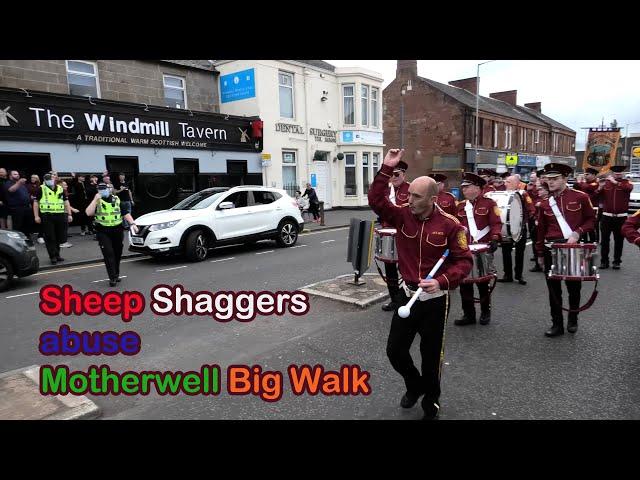 Aberdeen Fans in Motherwell abuse Orange Walk