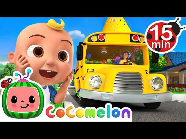 Wheels on the Birthday Bus  & More Wheels On The Bus Songs | CoComelon  | Nursery Rhymes