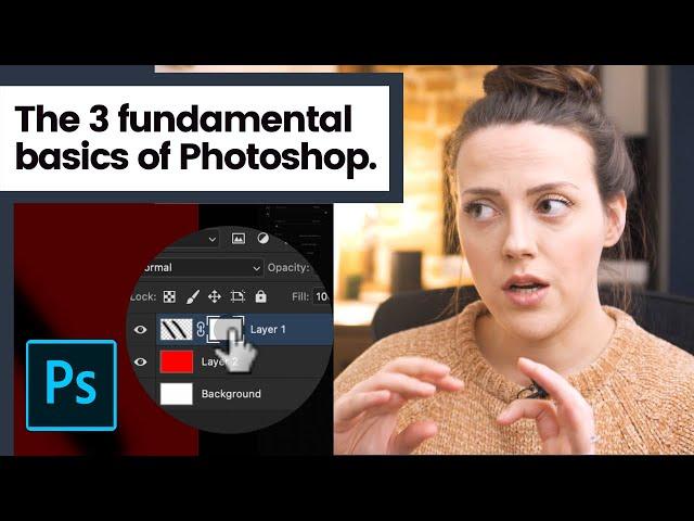 Photoshop Basics - The Fundamentals of Photoshop for Beginners 2021 | Masks, Layers & Blend Modes