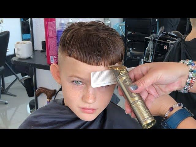 Boy’s Haircut Transformation by vivyan hermuz || boy’s haircut || fade haircut || how to || haircut