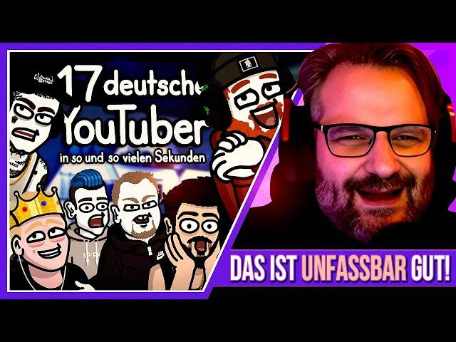 17 deutsche YouTuber in so und so vielen Sekunden - Gronkh Reaction