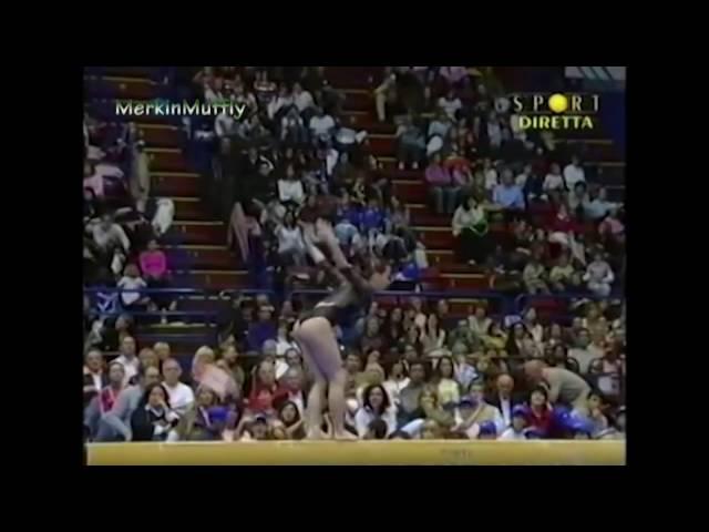 Romanian Gymnast on the Balance Beam