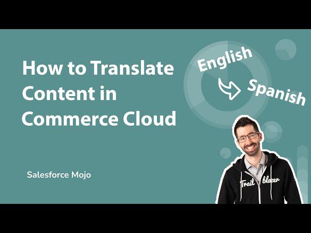 How to translate content on commerce cloud