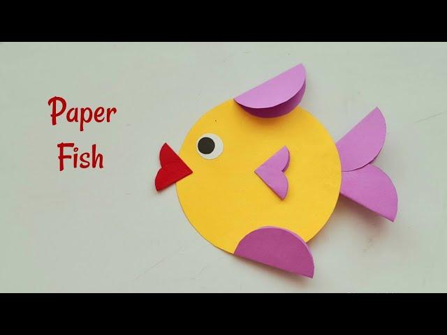 Paper Fish | DIY Paper Fish | Easy Paper Circle Crafts | How To Make Paper Fish | Diary Of Art